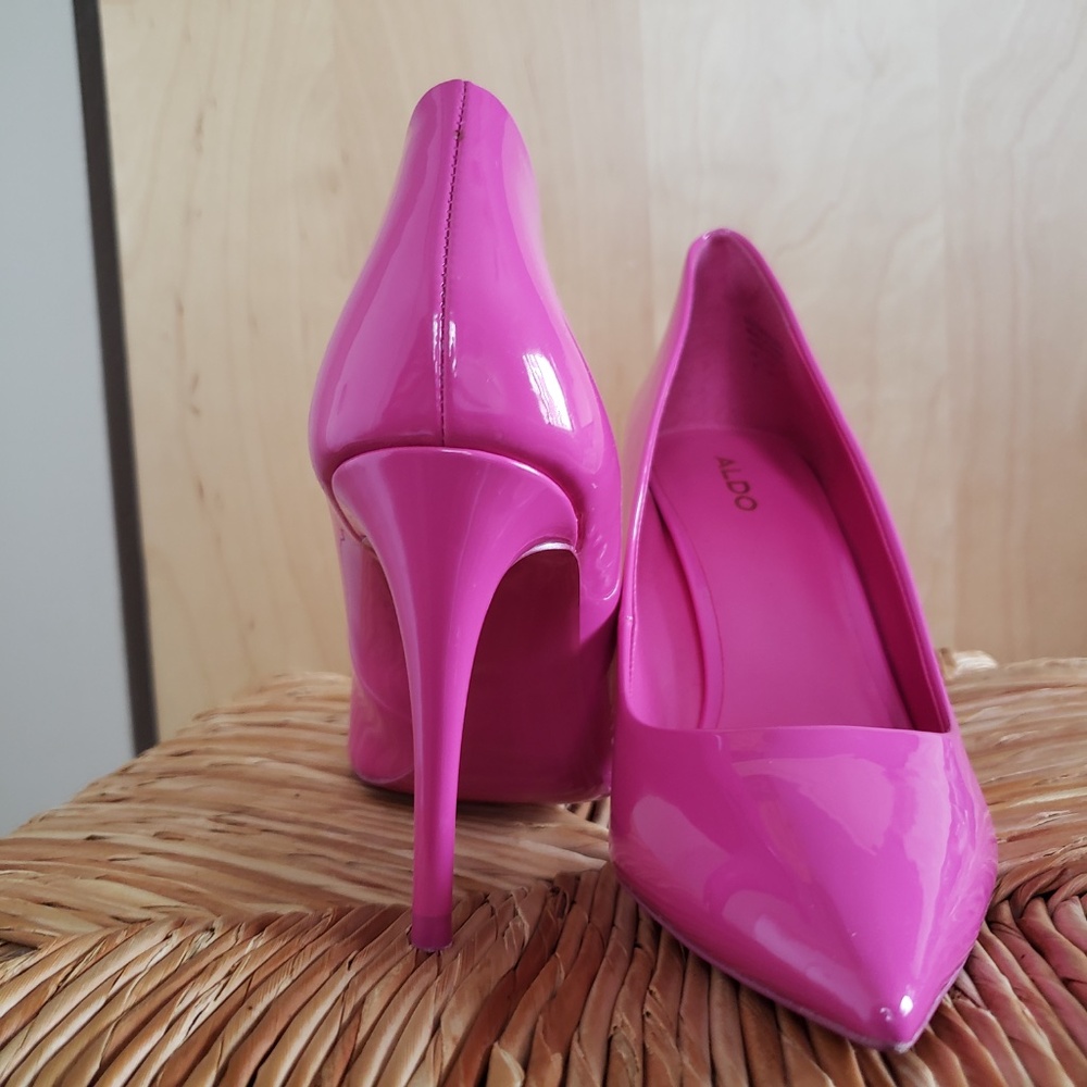 Aldo Pretty in Pink Pumps Size 8! - Picture 7 of 13